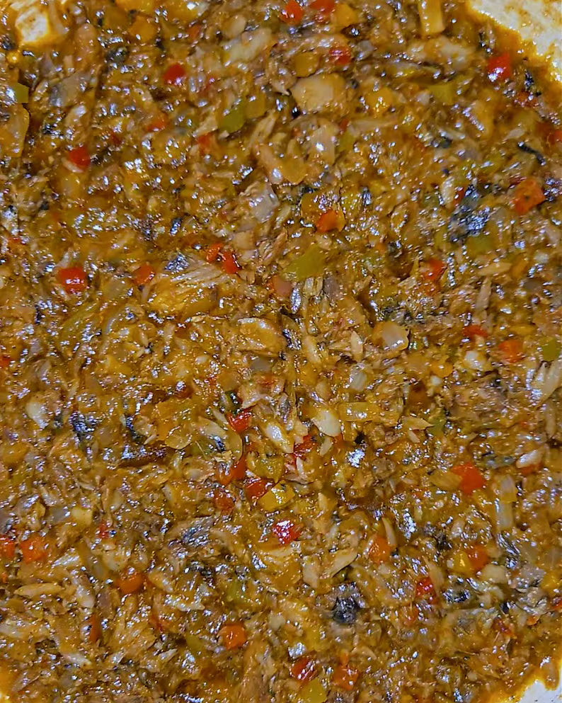 Authentic Haitian Chiktay Aranso – Smoked Herring Spread | 16 oz or 32 oz Jar | Spicy & Flavorful