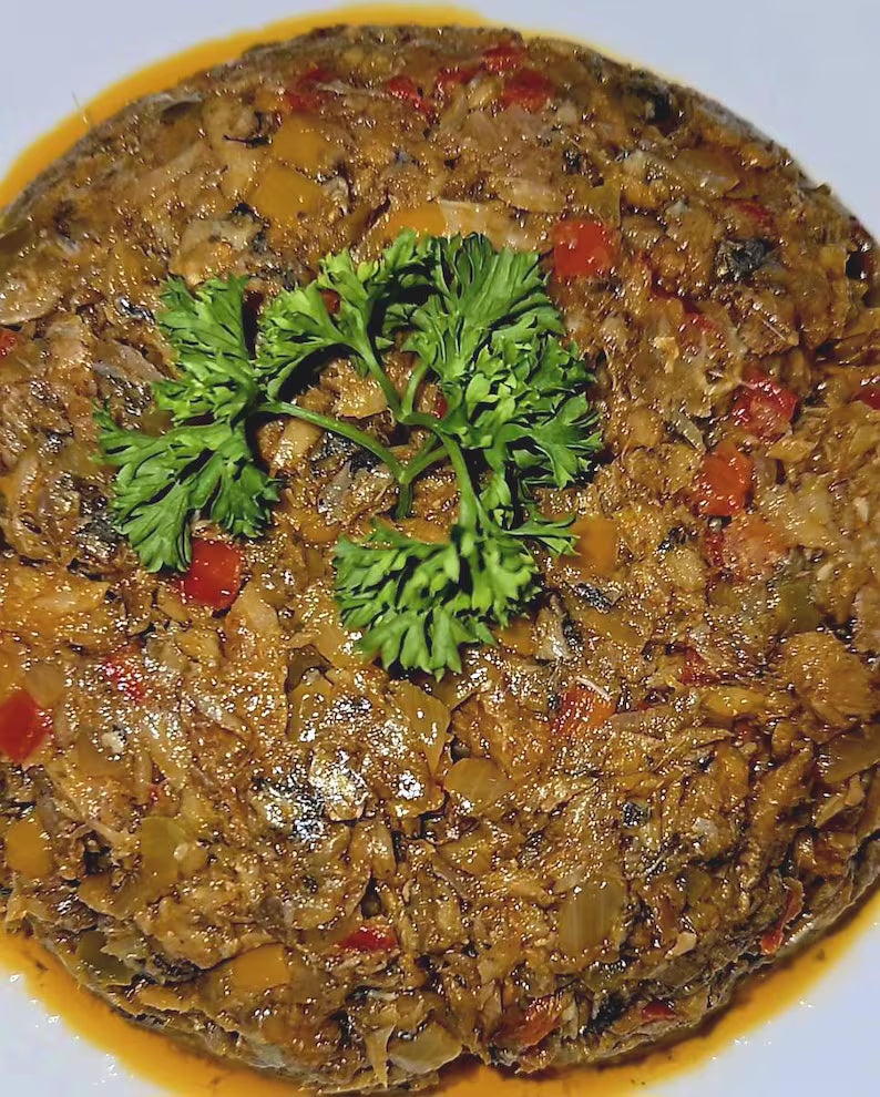 Authentic Haitian Chiktay Aranso – Smoked Herring Spread | 16 oz or 32 oz Jar | Spicy & Flavorful