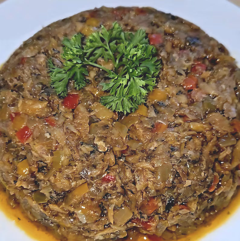 Authentic Haitian Chiktay Aranso – Smoked Herring Spread | 16 oz or 32 oz Jar | Spicy & Flavorful
