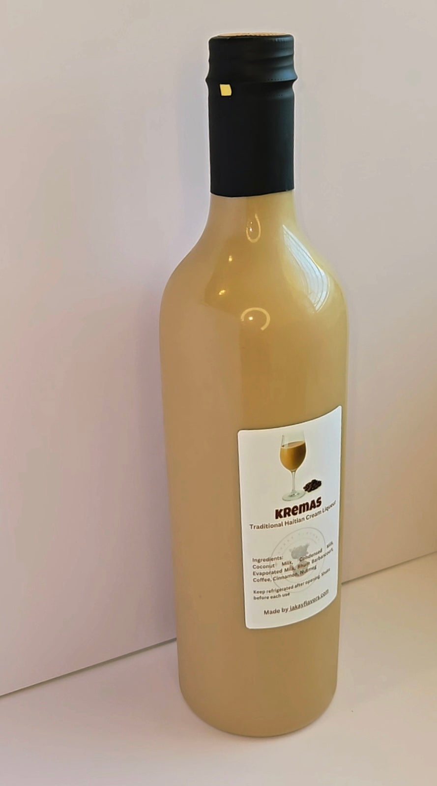 Kremas haïtiens - Cremas - Liqueur de crème de noix de coco - Boisson des fêtes des Caraïbes 750 ml