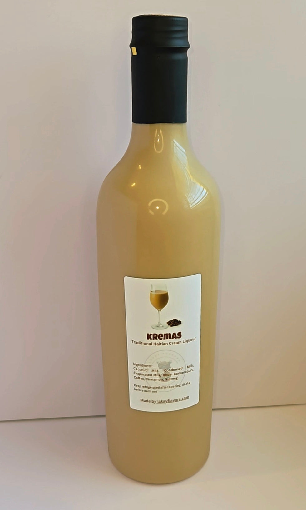 Kremas haïtiens - Cremas - Liqueur de crème de noix de coco - Boisson des fêtes des Caraïbes 750 ml