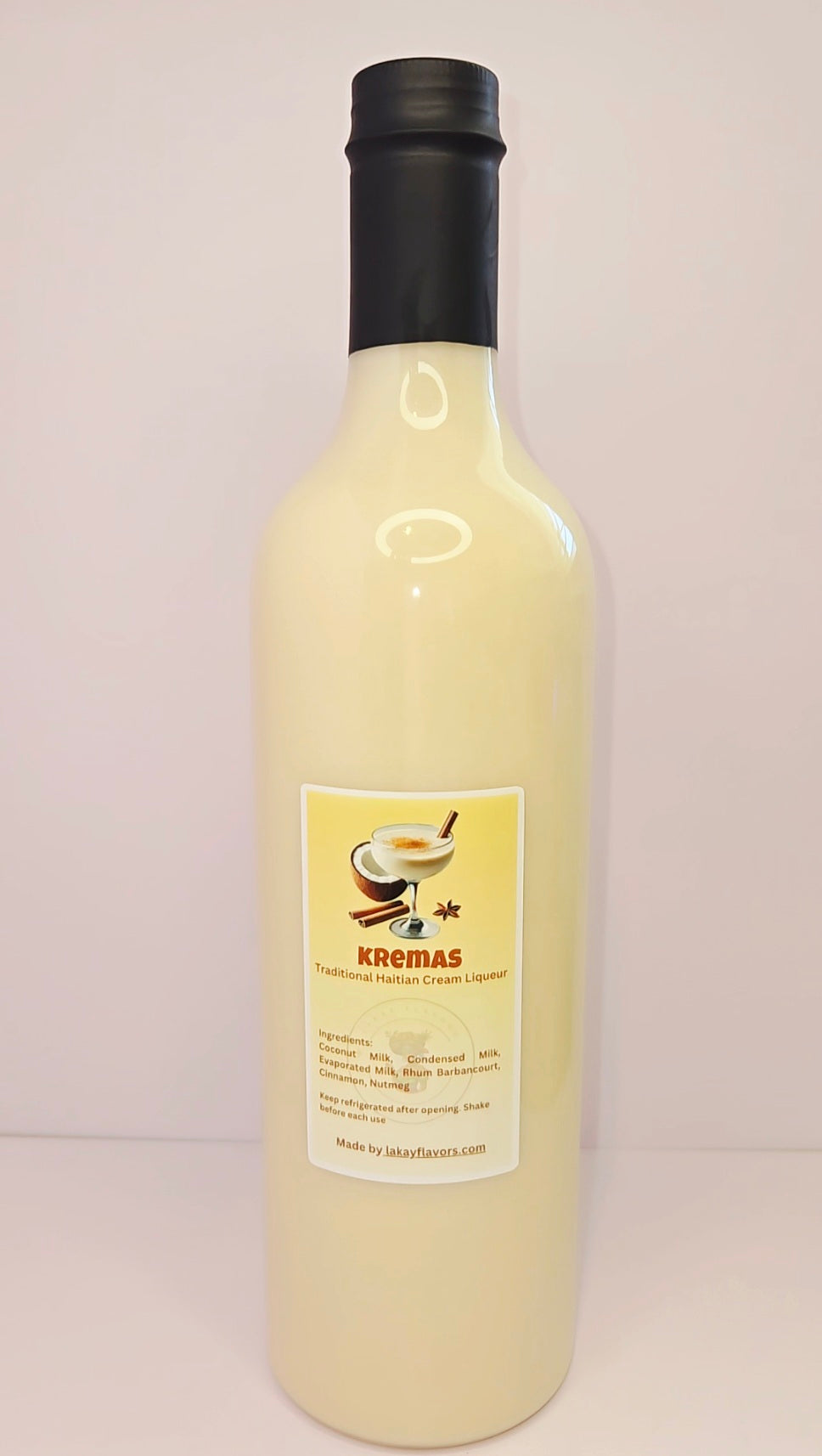 Haitian Kremas - Cremas - Coconut Cream Liqueur - Caribbean Holiday Drink 750 ml