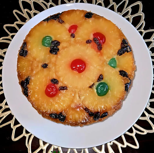 Homemade Pineapple Upside Down Cake – 8-Inch Round, Serves 8-10 – Moist, Buttery, and Freshly Baked