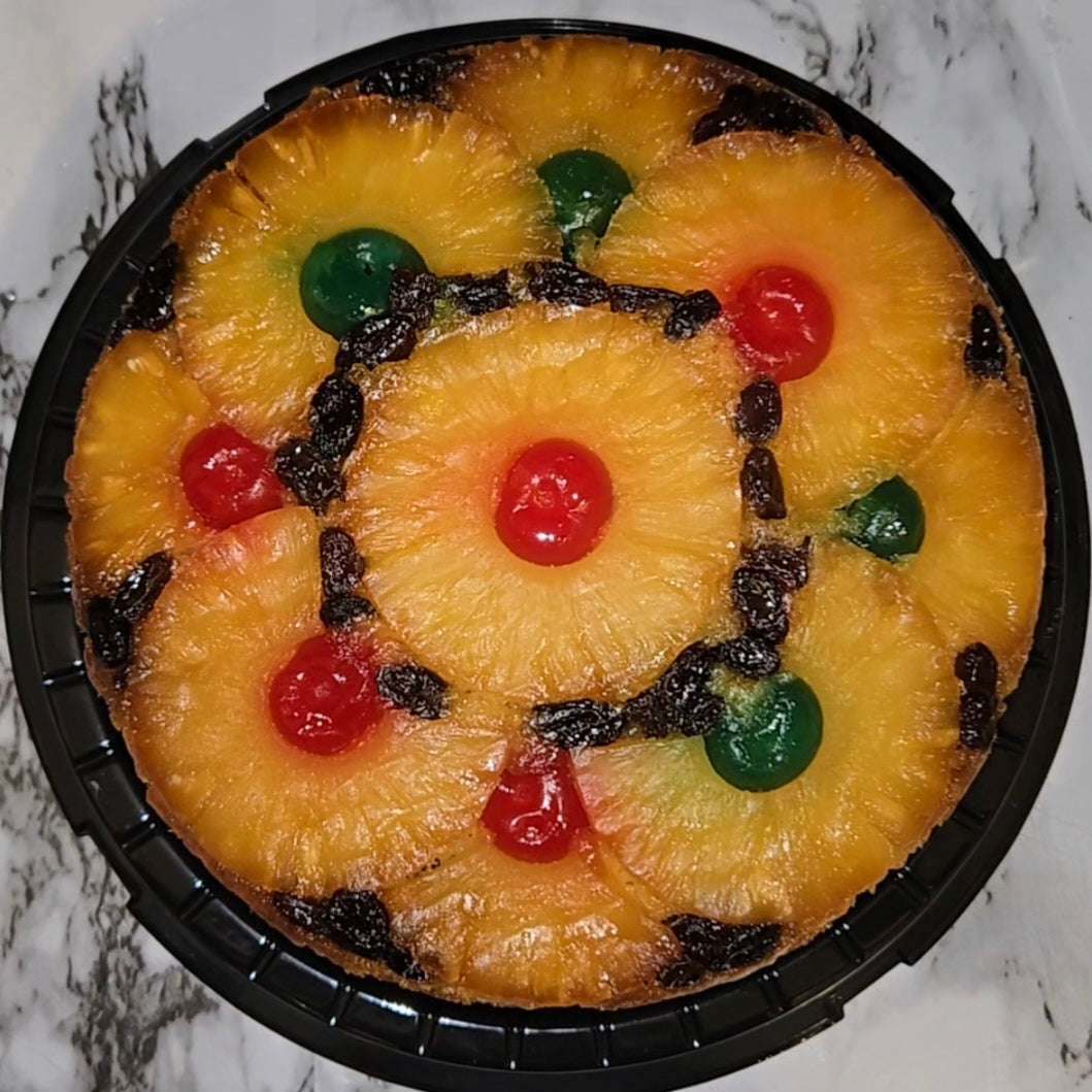 Homemade Pineapple Upside Down Cake – 8-Inch Round, Serves 8-10 – Moist, Buttery, and Freshly Baked