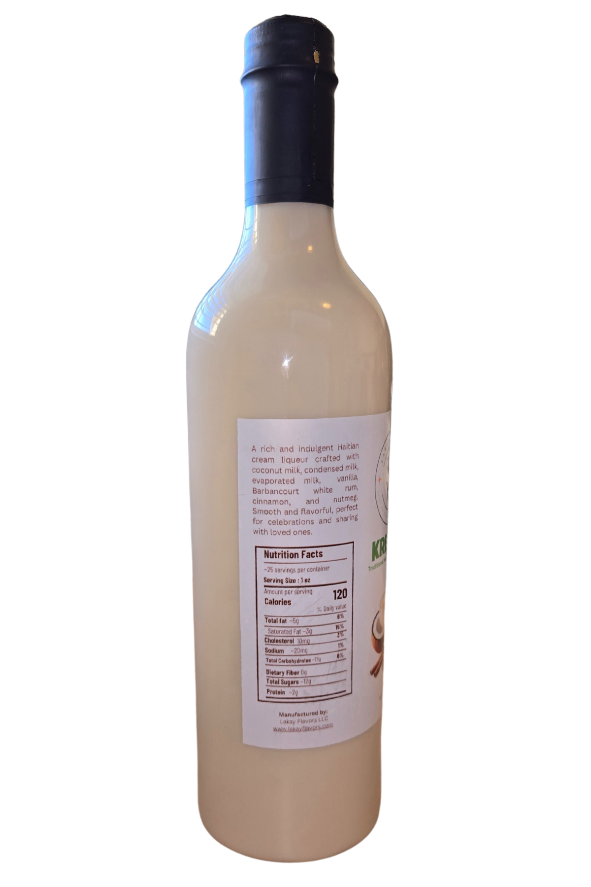 Haitian Kremas - Cremas - Coconut Cream Liqueur - Caribbean Holiday Drink 750 ml