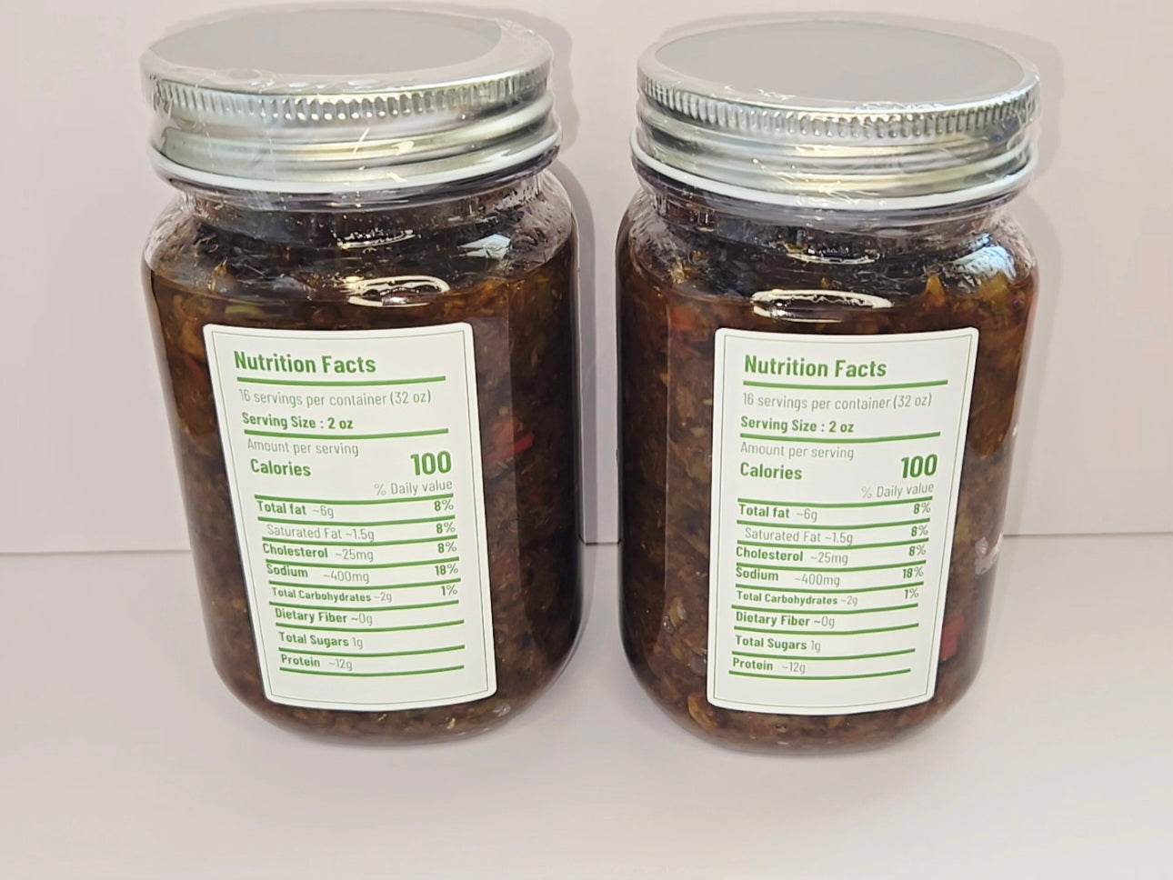 Authentic Haitian Chiktay Aranso – Smoked Herring Spread | 16 oz or 32 oz Jar | Spicy & Flavorful