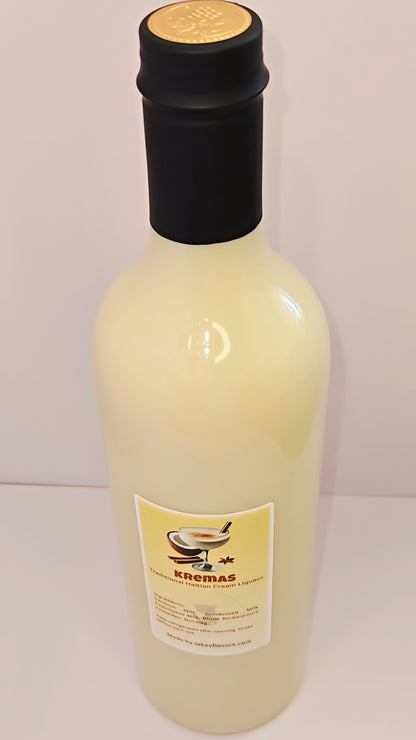 Kremas haïtiens - Cremas - Liqueur de crème de noix de coco - Boisson des fêtes des Caraïbes 750 ml