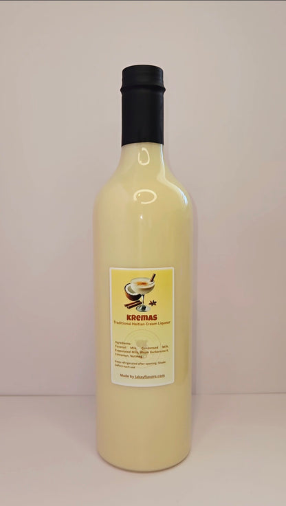 Kremas haïtiens - Cremas - Liqueur de crème de noix de coco - Boisson des fêtes des Caraïbes 750 ml