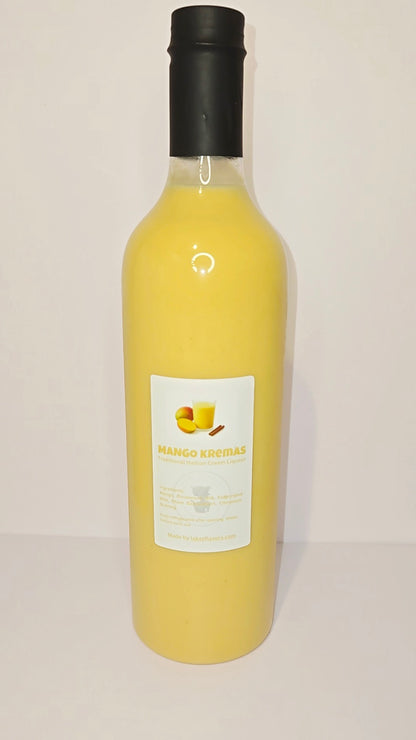 Kremas haïtiens - Cremas - Liqueur de crème de noix de coco - Boisson des fêtes des Caraïbes 750 ml