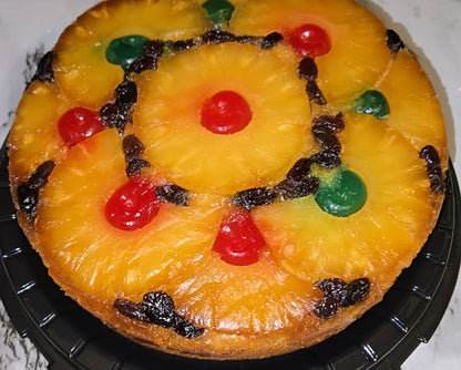 Homemade Pineapple Upside Down Cake – 8-Inch Round, Serves 8-10 – Moist, Buttery, and Freshly Baked