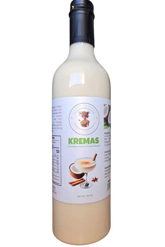 Haitian Kremas - Cremas - Coconut Cream Liqueur - Caribbean Holiday Drink 750 ml