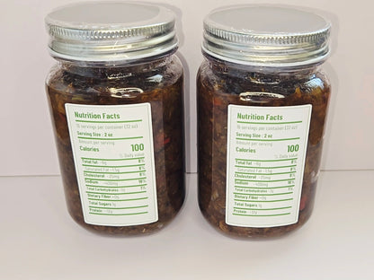 Authentic Haitian Chiktay Aranso – Smoked Herring Spread | 16 oz or 32 oz Jar | Spicy & Flavorful